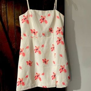White Floral Print Mini from Lulu’s